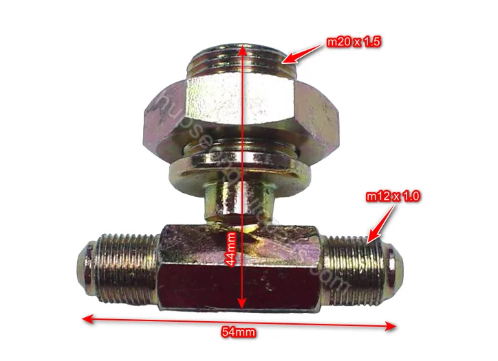 HINO LB ZM REAR AXLE BRAKE PIPE ADAPTOR (FS270-18571)