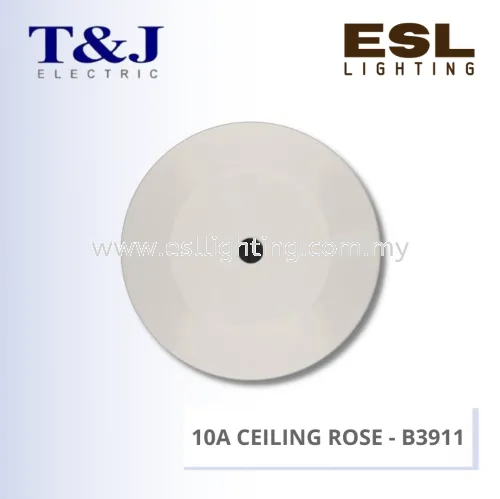 T&J METALCLAD SERIES 10A CEILING ROSE - B3911