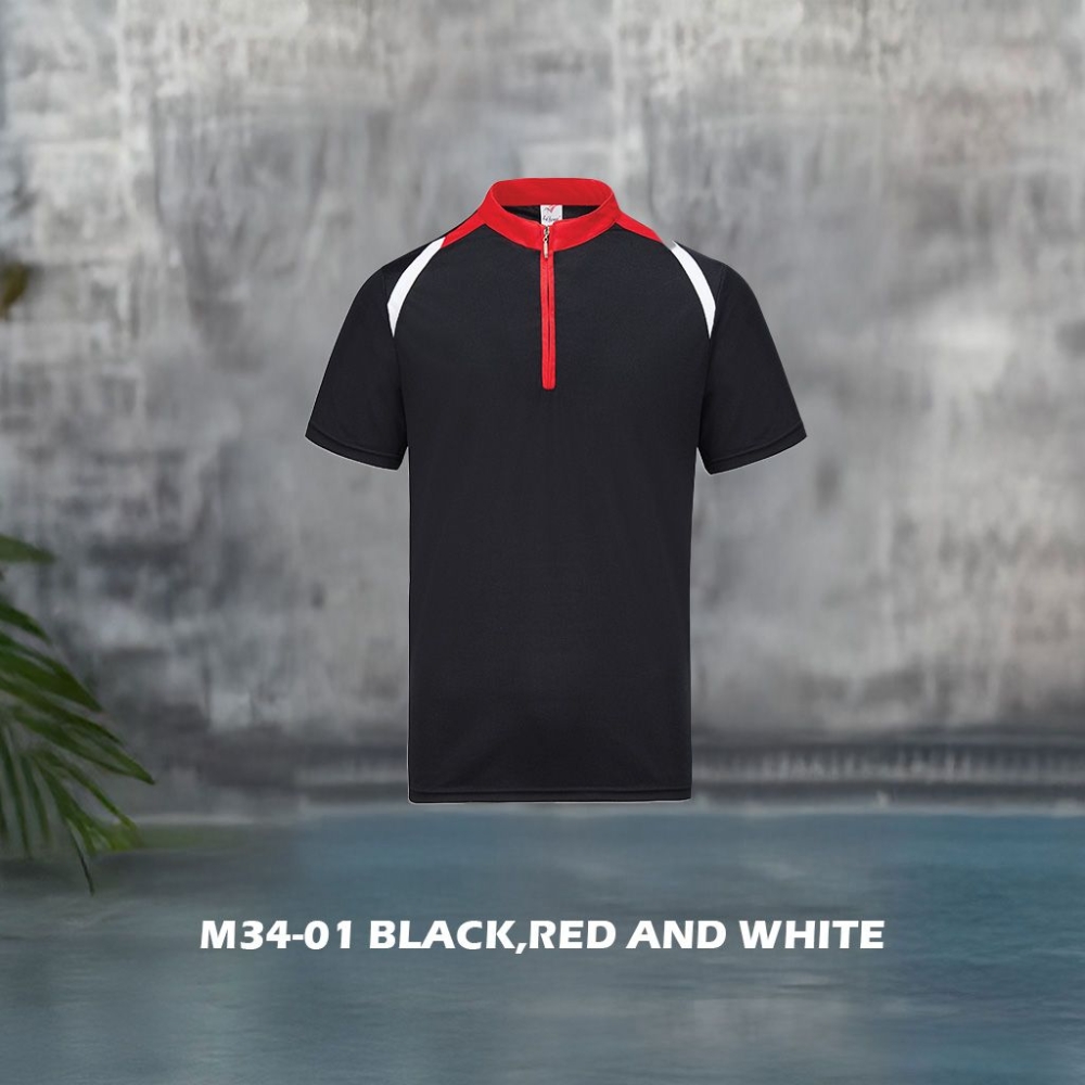 M34-01 Black,Red and White