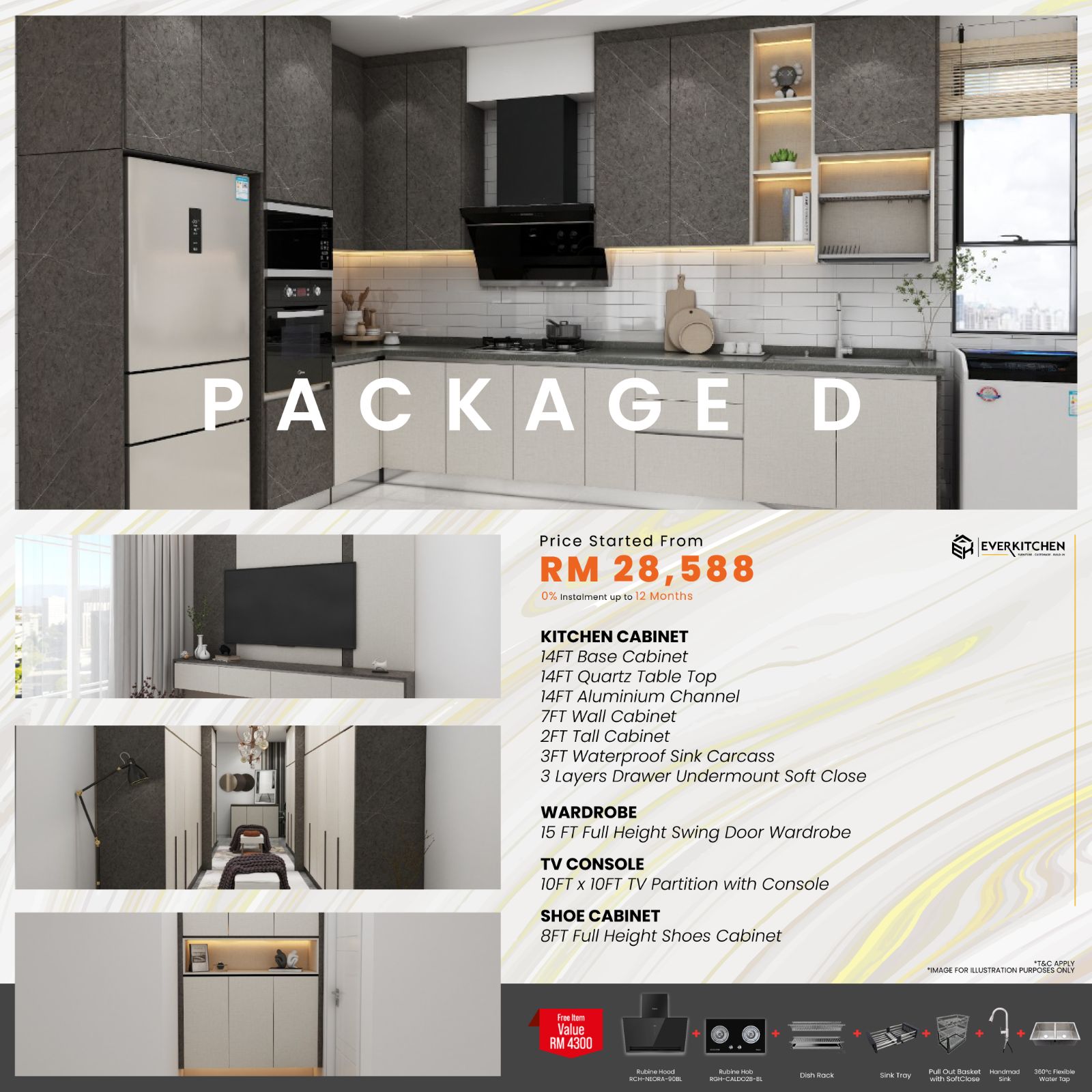 Kitchen Cabinet Package D