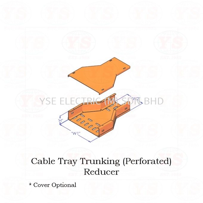 Cable Metal Tray Trunking (Perforated) Reducer Joint Cable Management ...