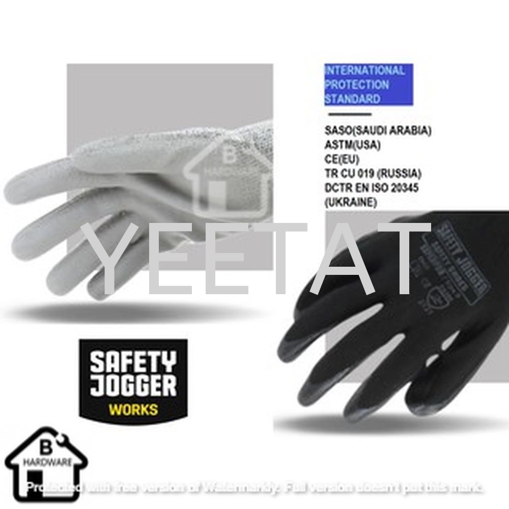 Safety Jogger Superpro Hand Gloves With Nitrile Coating Grip Size 9