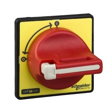 Schneider Electric Yellow Rotary Handle, 60 mm, TeSys VARIO / Mini VARIO | 1 to 3 padlocking