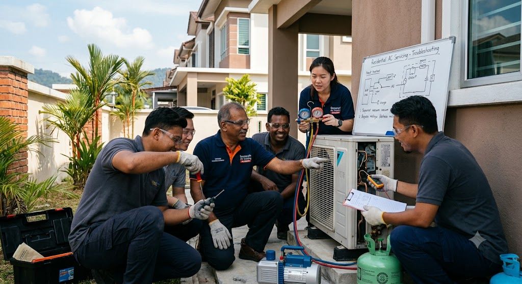 Residential HVAC servicing training