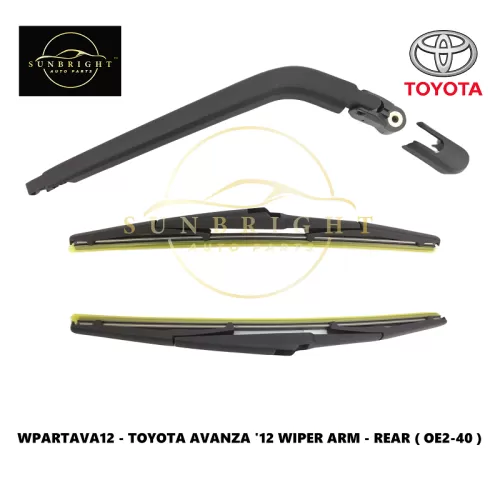 WPARTAVA12 - TOYOTA AVANZA '12 WIPER ARM - REAR ( OE2-40 ) - Sunbright Auto Parts Supply Sdn Bhd