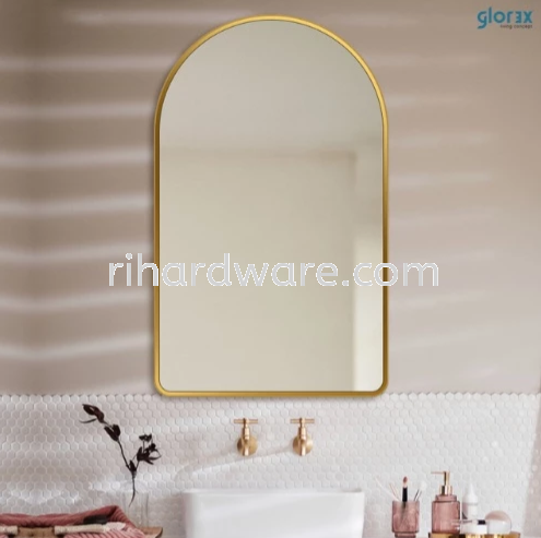 (GLOREX) High Quality Aluminium Arch Mirror (50 x 70 cm) - GLC 2003A/G