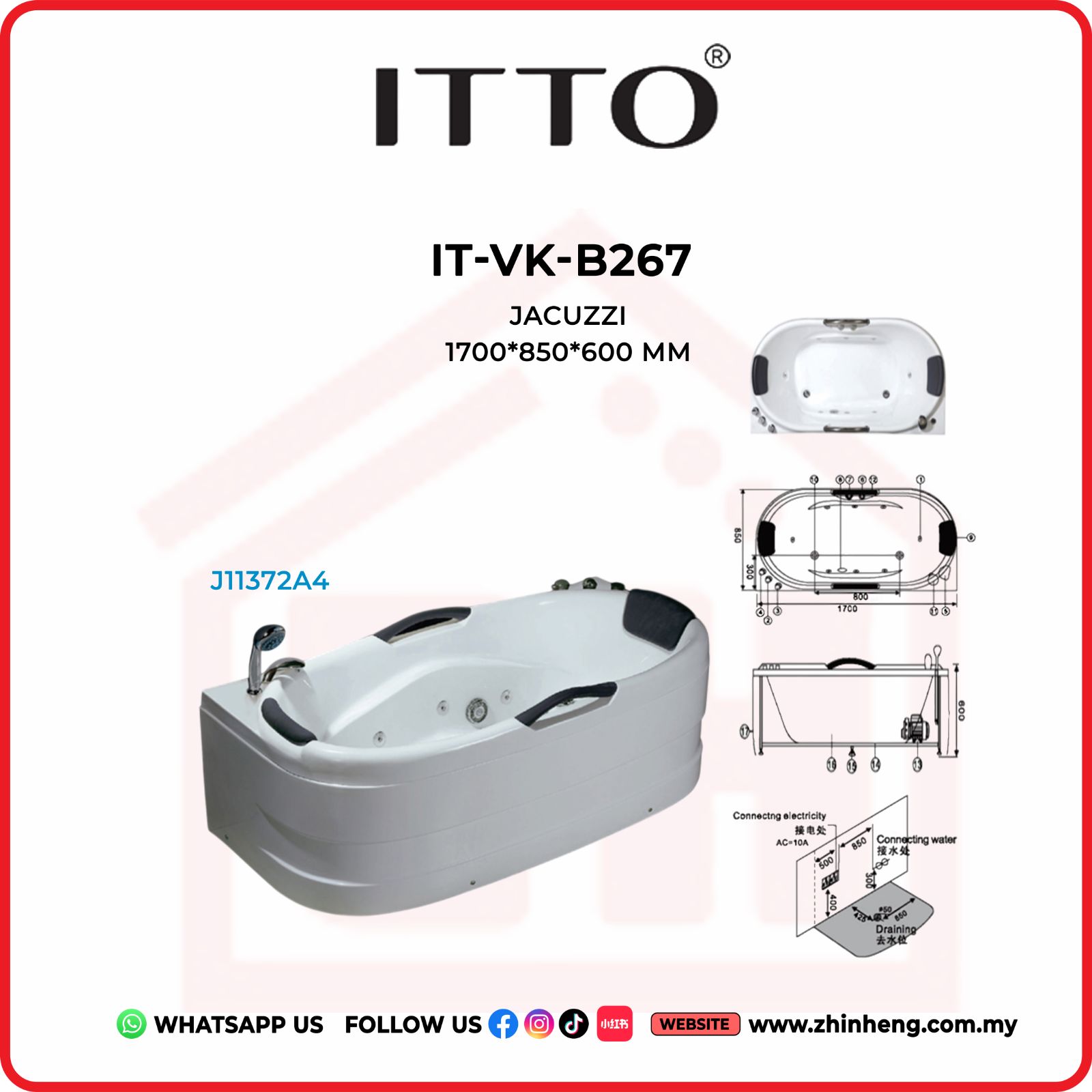 ITTO JACUZZI  IT-VK-B267
