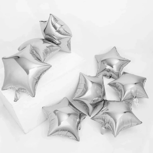 Foil Balloon Star - Silver (FB-10-STSI)