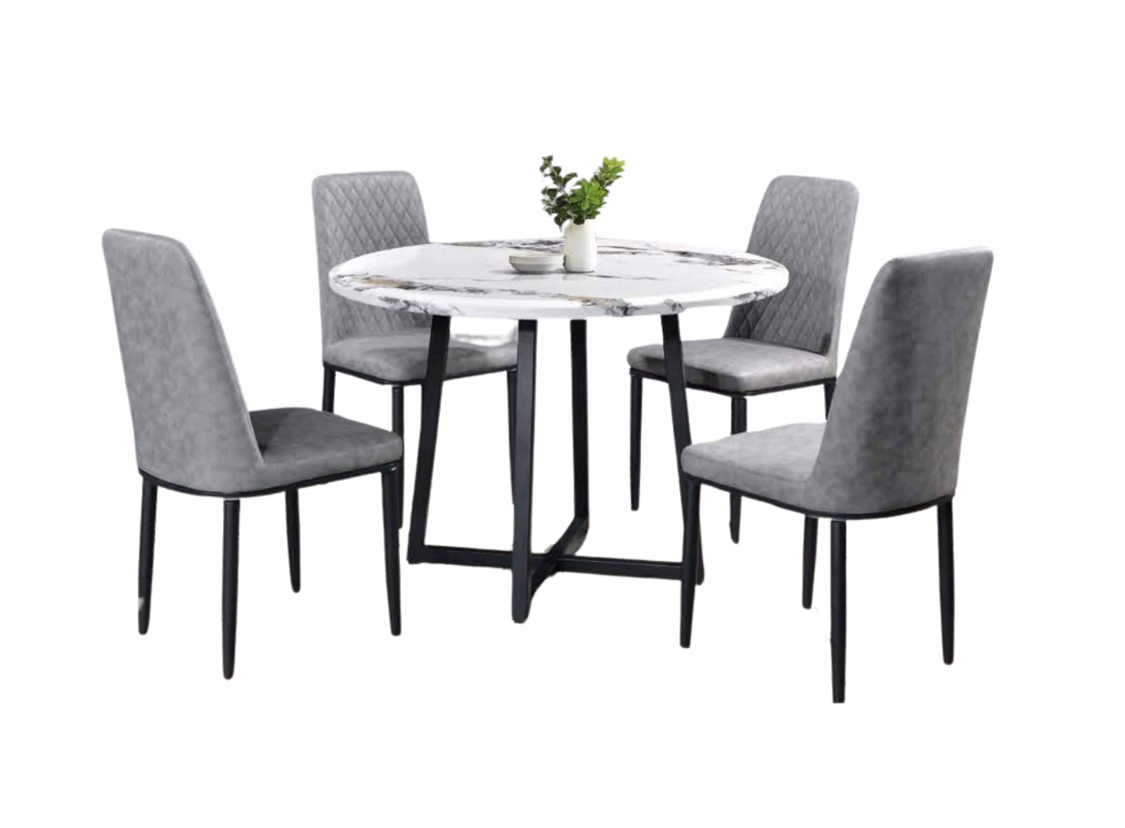 DINING SET (PLZ MT-37+60 LEG)