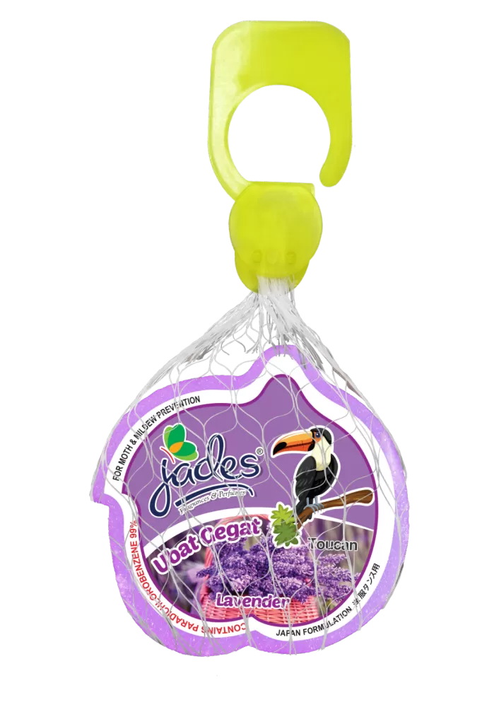 Jades Moth Repellent 115gm - Toucan (Lavender) (Mothballs / Ubat Gegat)