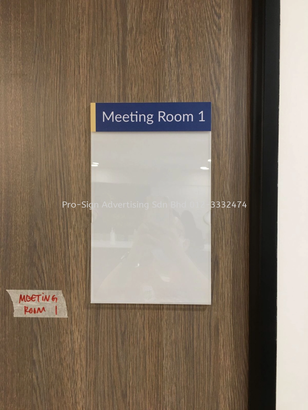 A4 PAPER ACRYLIC HOLDER (MEETING ROOM, 2020, KL)