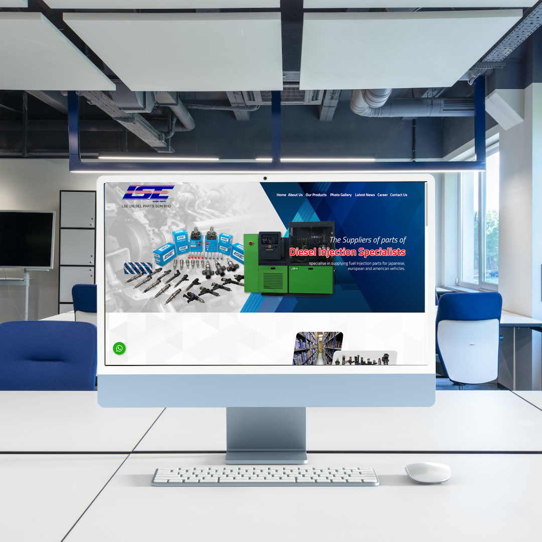Diesel Parts Supplier Website Design & SEO | Johor