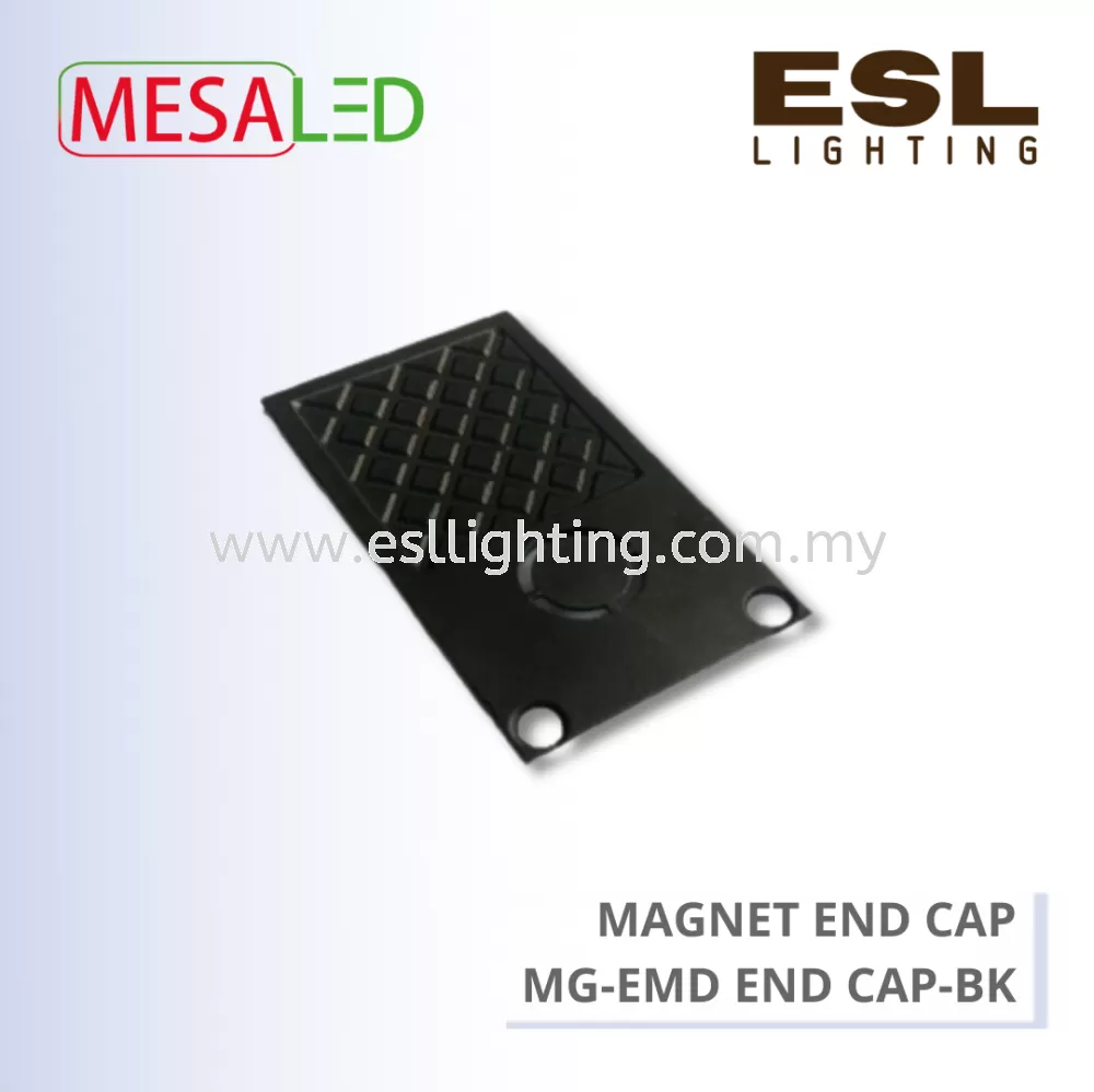 MESALED TRACK LIGHT - MAGNET END CAP - MG-EMD END CAP-BK