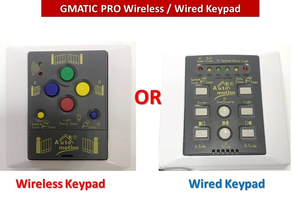 ORIGINAL Gmatic Wireless Keypad / Wired Keypad for Gmatic Pro / DC Gate Autogate System