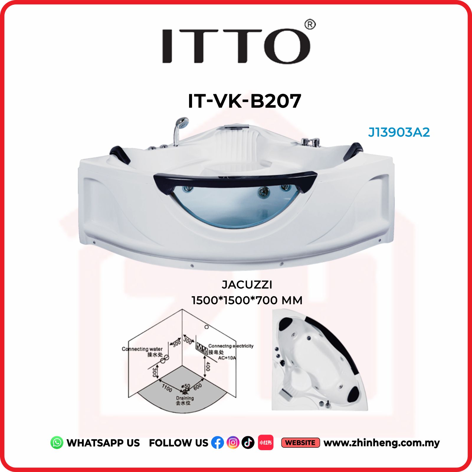 ITTO JACUZZI  IT-VK-B207