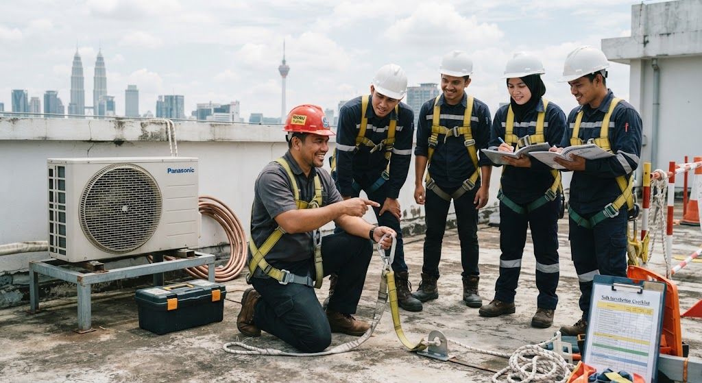 professional HVAC technician height safety course
