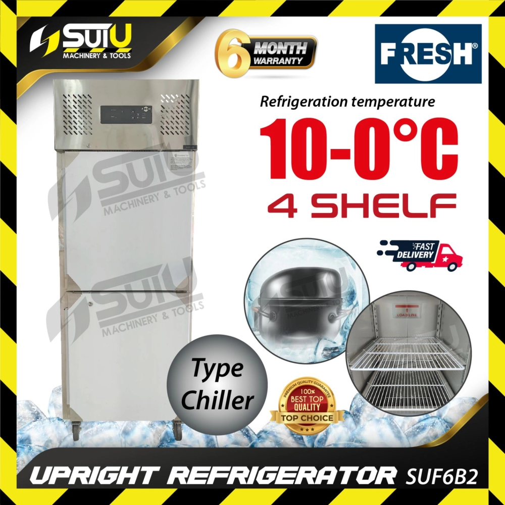 FRESH SUF6B2 2 Doors Chiller / Upright Refrigerator / Peti Sejuk 0.357kW