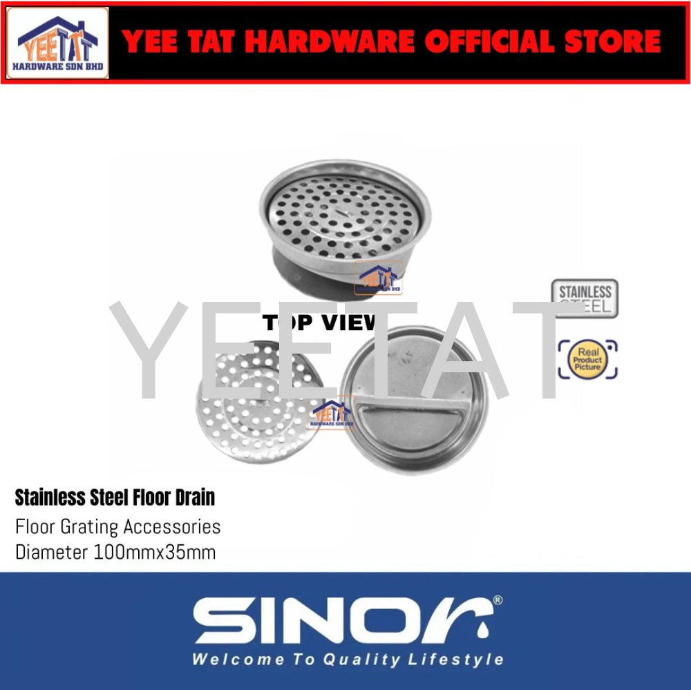 [ SINOR ] SD-02 STAINLESS STEEL FLOOR DRAIN FLOOR GRATING ACCESSORIES