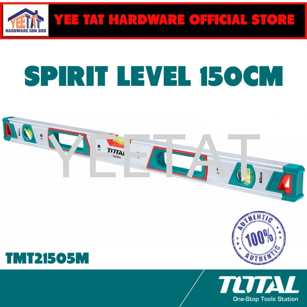 [ TOTAL ] TMT21505M Spirit Level With Magnet 150CM