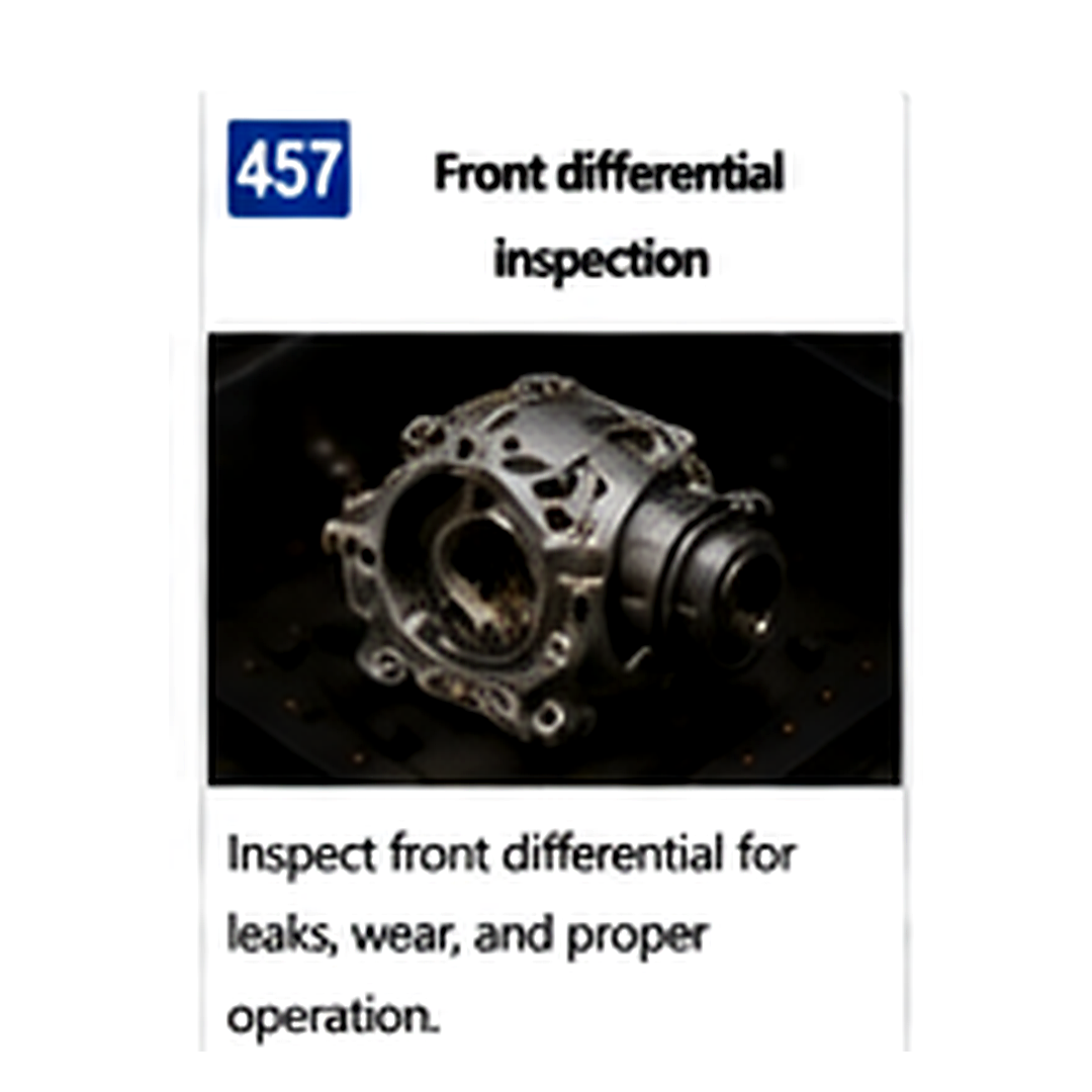 Front Differential Inspection