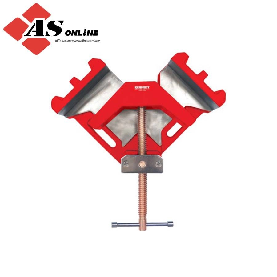 KENNEDY 2.5in./60mm Corner Clamp, Copper-Plated Jaw, T-Bar Handle / Model: KEN5390360K