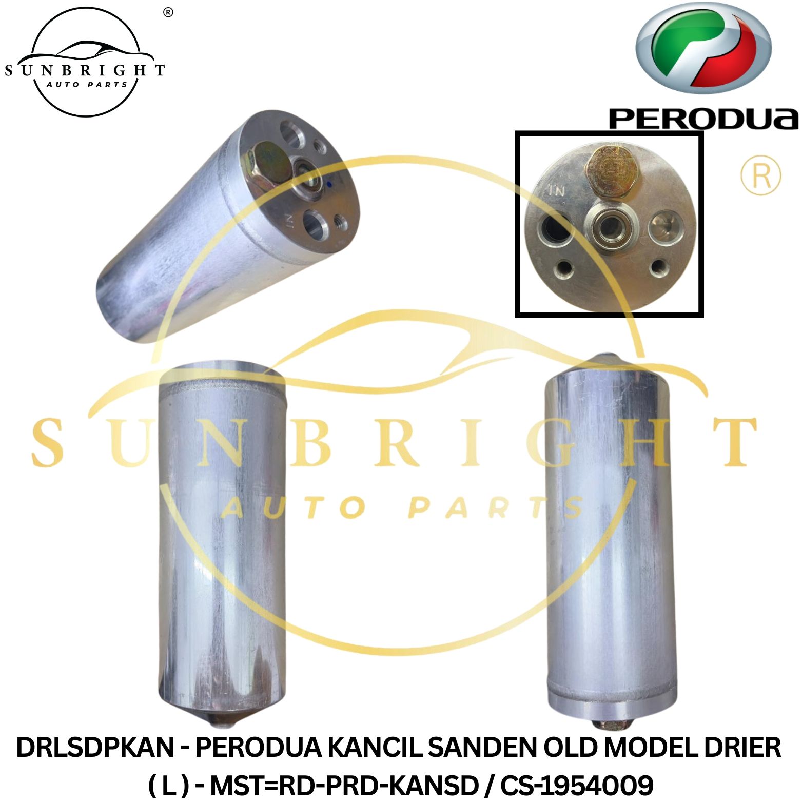 DRLSDPKAN - PERODUA KANCIL SANDEN OLD MODEL DRIER ( L ) - MST=RD-PRD-KANSD / CS-1954009