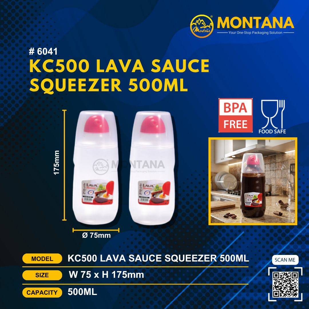 (6041) KC500 LAVA SAUCE SQUEEZER 500ML