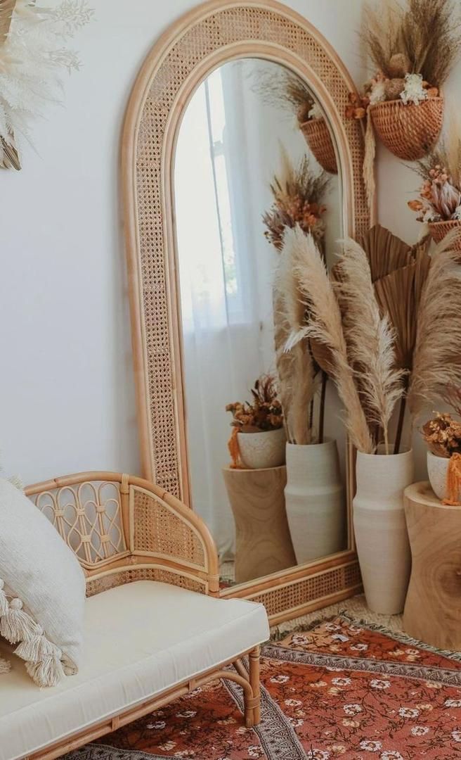 MIR 028 - RATTAN MIRROR