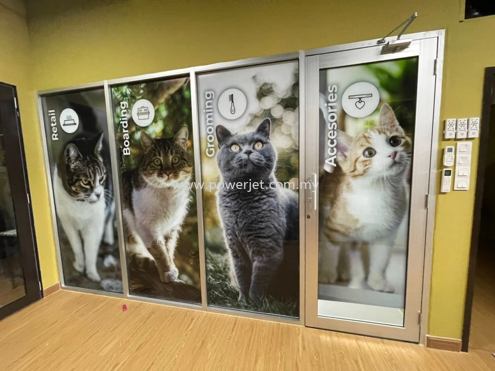 Customize Glass Door Sticker