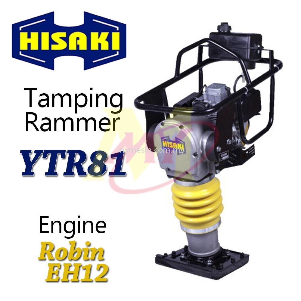 Hisaki YTR 81 Tammping Rammer c/w Robin Engine EH12 (4 Stroke)