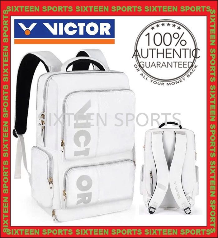 VICTOR Backpack Badminton Bag BR5013 (All White)