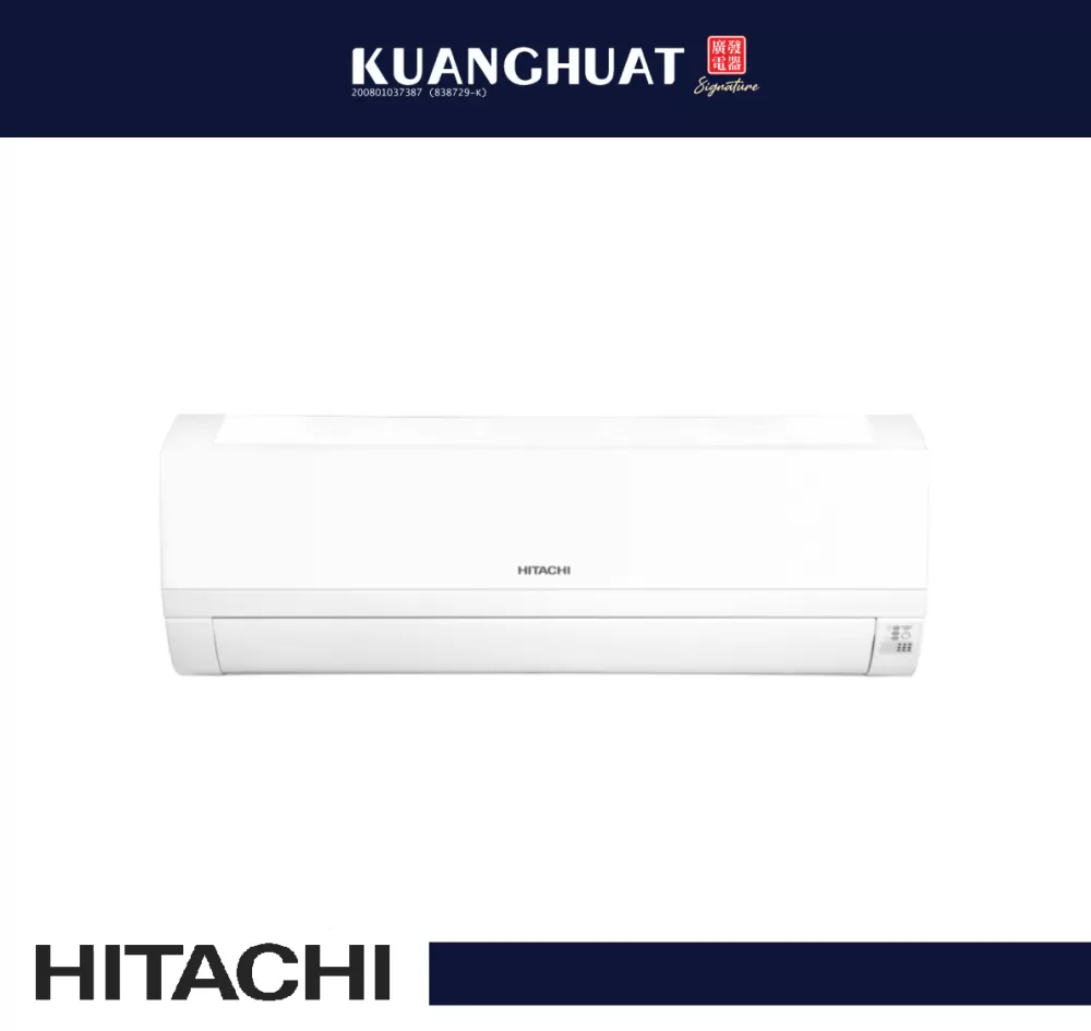 HITACHI 1.0HP QH Series Standard Inverter Air Conditioner (R32) RAK-QH10PCASM (same with RAS-XJ10CKM)