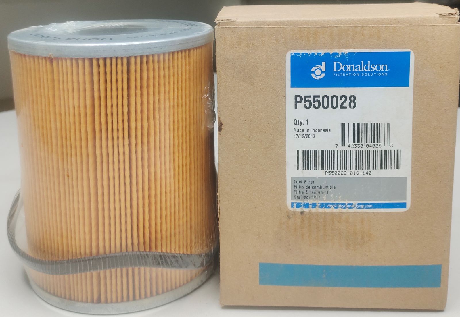 P550028 DONALDSON FUEL FILTER CARTRIDGE