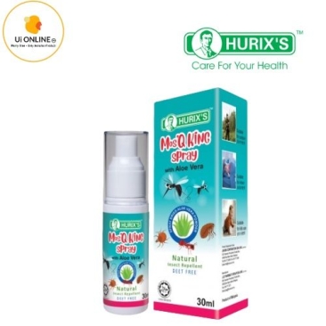 Hurix's Mos'Q King Spray (with Aloe Vera) - Natural Insect Repellent 30ml