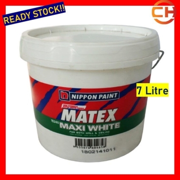 Nippon Matex Emulsion Interior Wall & Ceiling Paint Maxiwhite 7 Litre