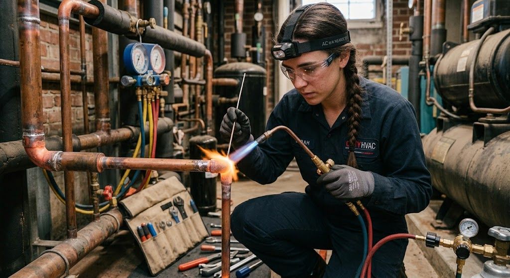silver brazing process HVAC refrigeration service