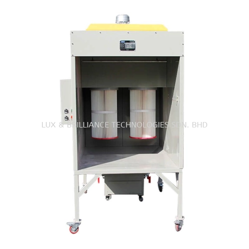 Easy-Cleaning Cartridge Filters Powder Coating Spray Booth