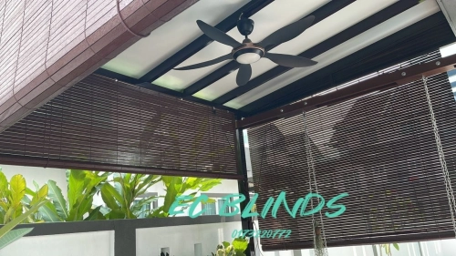 Outdoor Wooden Blinds 260S (Teak)