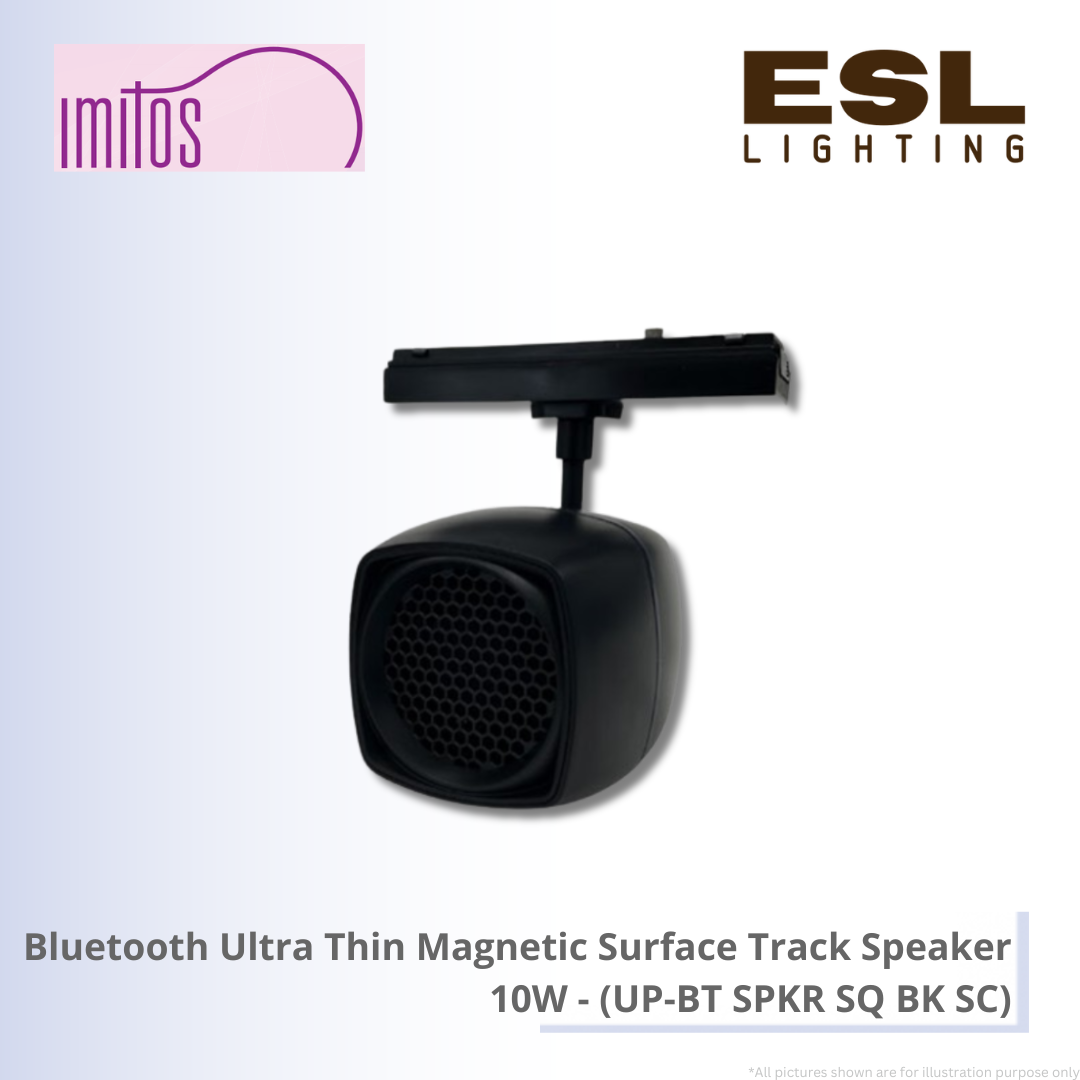 IMITOS Bluetooth Ultra Thin Magnetic Surface Track Speaker 10W - UP-BT SPKR SQ BK SC