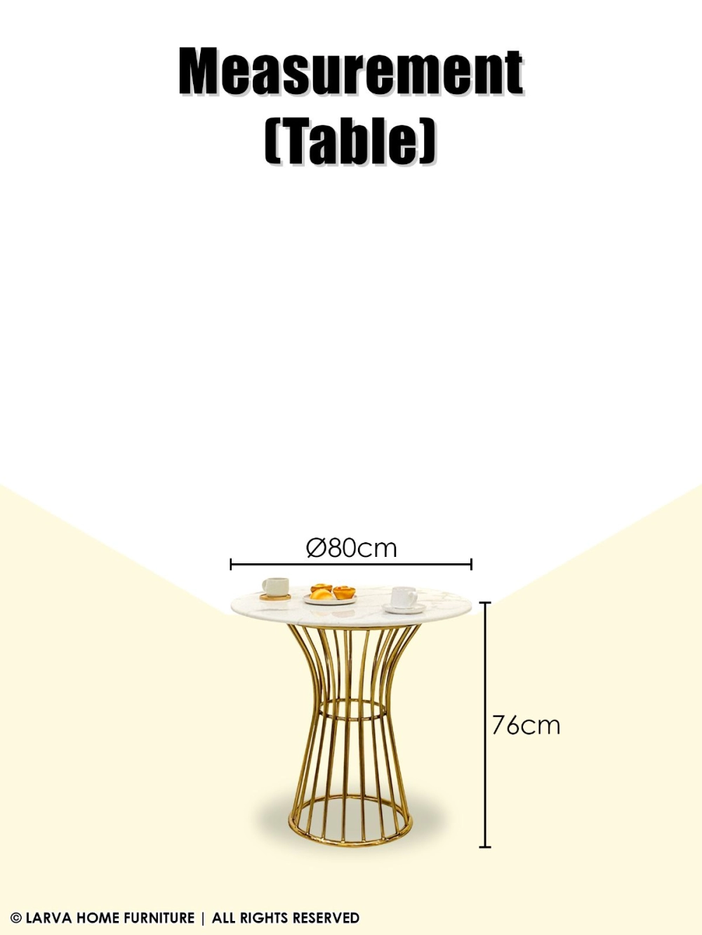 Newton Marble Tea Table Set