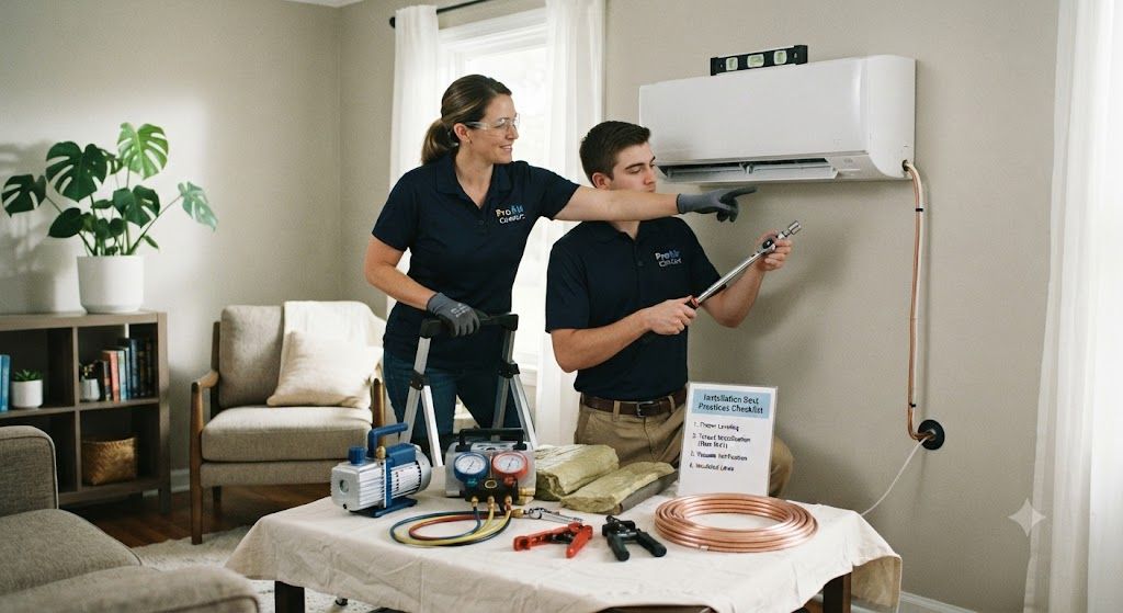 HVAC installation procedures best practices
