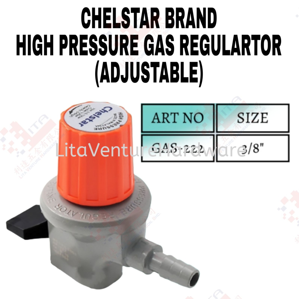 CHELSTAR BRAND HIGH PRESSURE GAS REGULATOR - GAS222