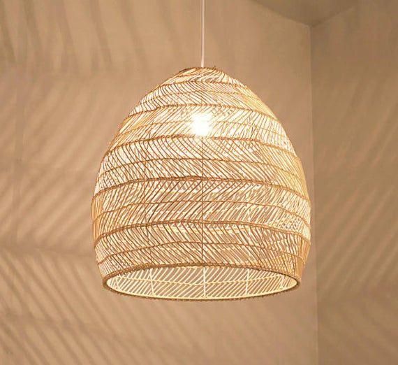 HAN 091 - RATTAN CEILING LAMP