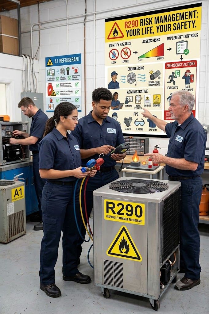 R290 refrigerant risk management