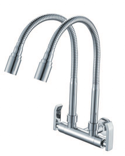 IT-7048M9/AD8 Double Wall Flexible Kitchen Sink Tap with Adjustable Head – Chromed Finish | ITTO