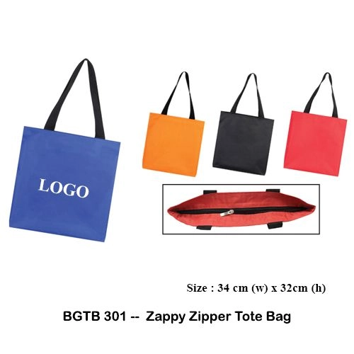 BGTB301 -- Zappy Zipper Tote Bag