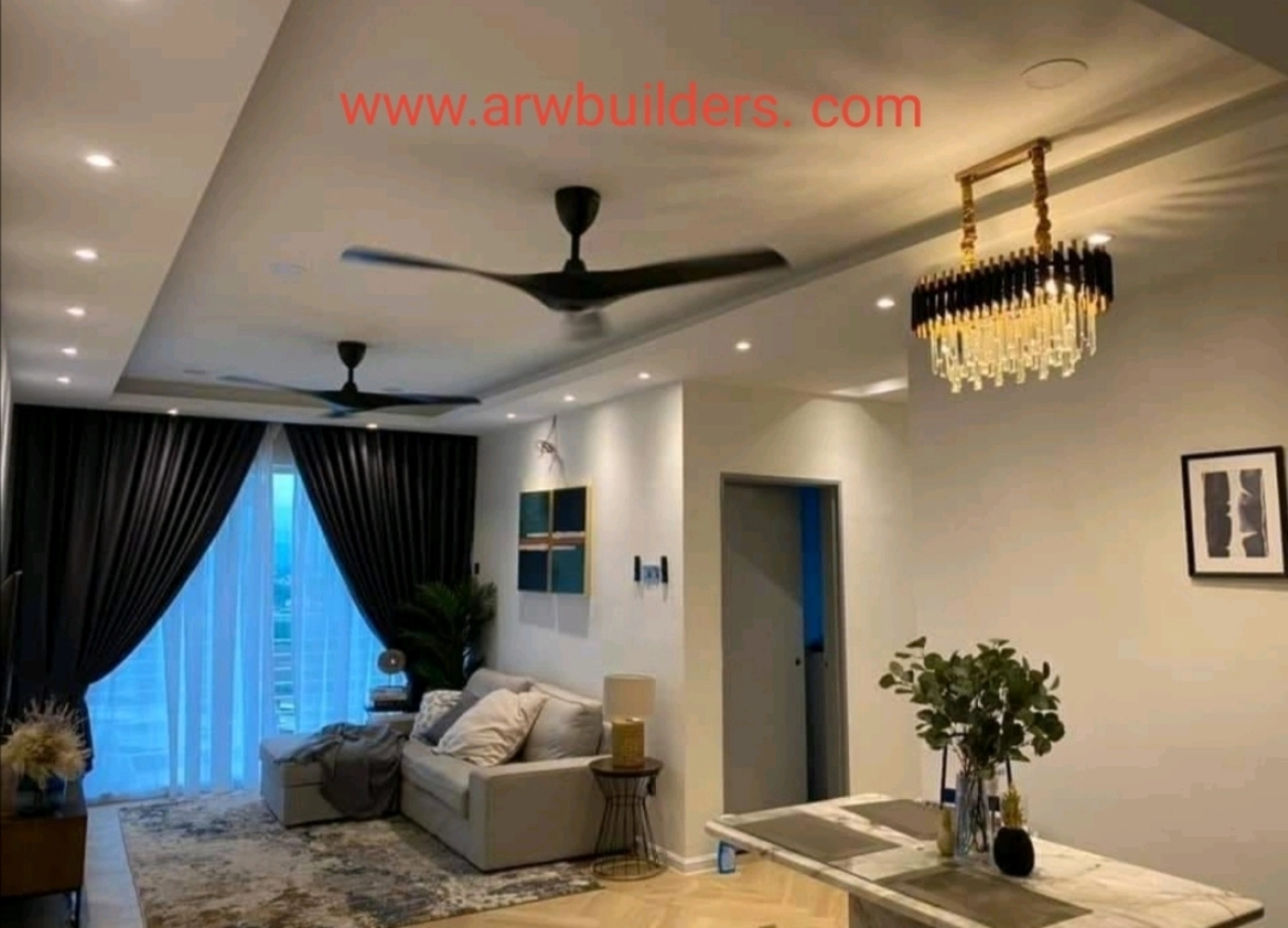 simple design plaster celling 