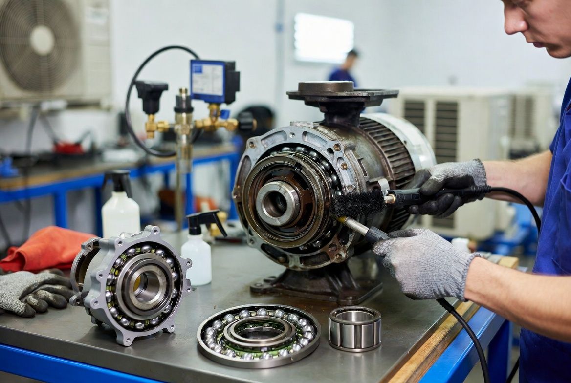 Electric Bearing Cleaning for HVAC Motors for 