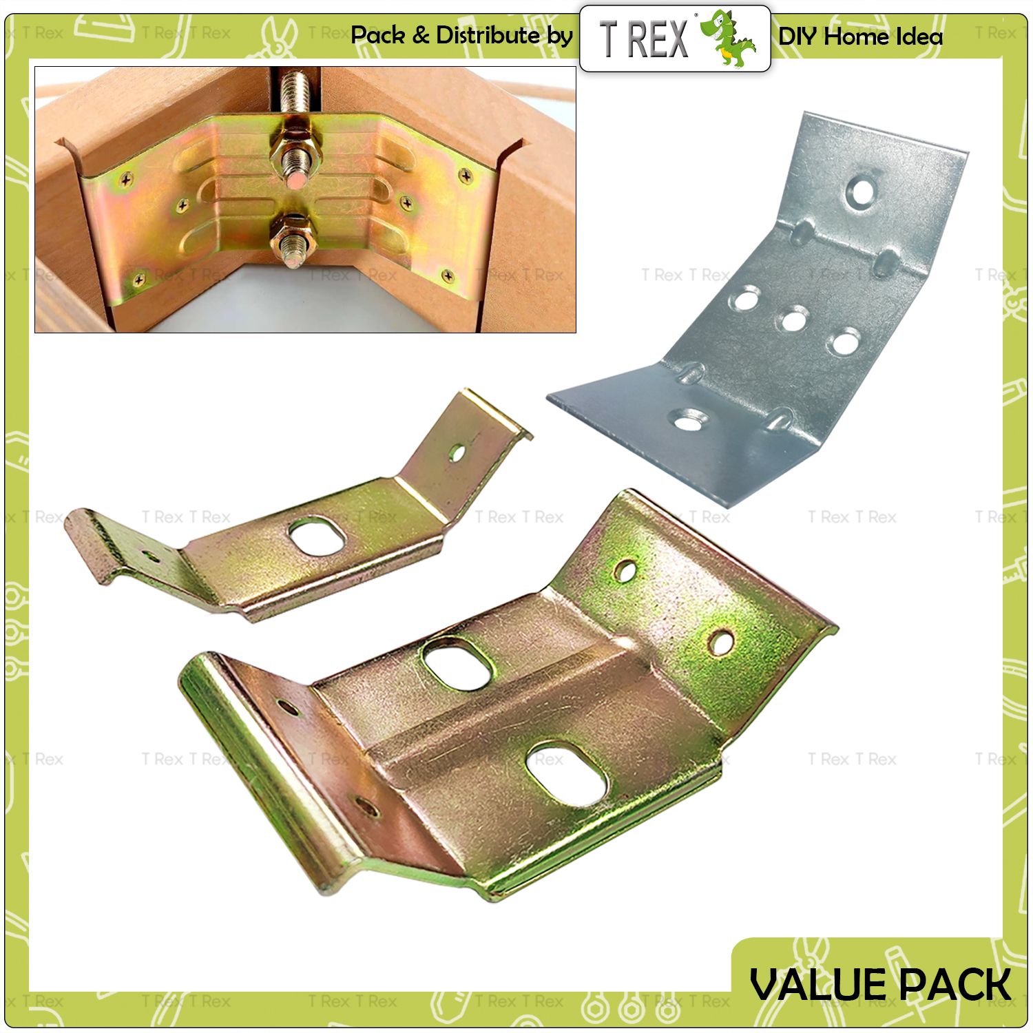 T Rex DIY Furniture Corner Joint Connector Bracket