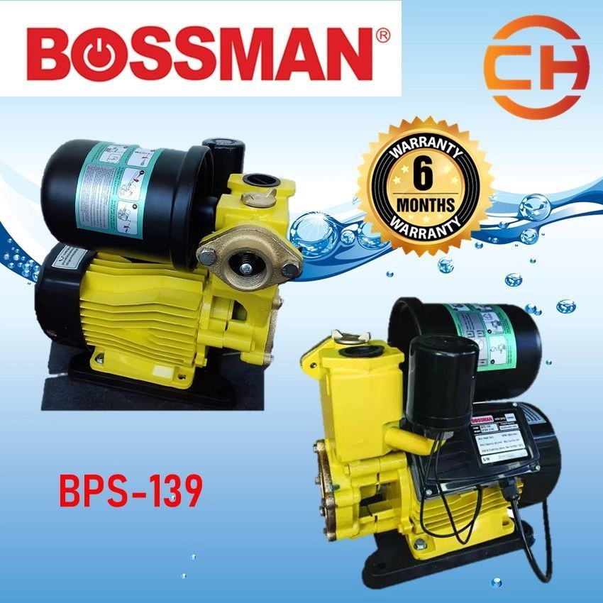 BOSSMAN INTELLIGENT AUTOMATIC SELF PRIMING HOME WATER BOOSTER PUMP BPS139